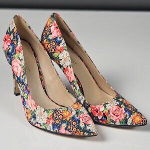 Nine West Women's Tatiana Floral Fabric Dress Pump